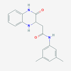 molecular formula C18H19N3O2 B2511878 N-(3,5-dimethylphenyl)-2-(3-oxo-1,2,3,4-tetrahydroquinoxalin-2-yl)acetamide CAS No. 1008494-02-7