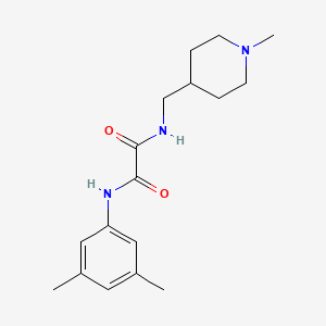 molecular formula C17H25N3O2 B2511879 N1-(3,5-dimethylphenyl)-N2-((1-methylpiperidin-4-yl)methyl)oxalamide CAS No. 953223-82-0