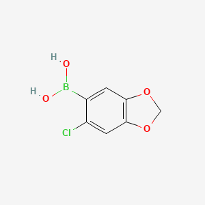 molecular formula C7H6BClO4 B2511884 (6-Chloro-2H-1,3-benzodioxol-5-yl)boronic acid CAS No. 2377608-88-1