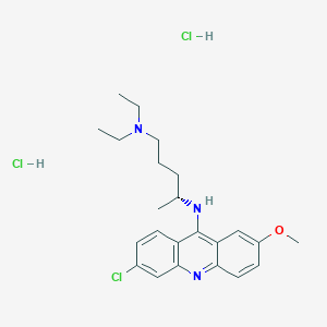 molecular formula C23H32Cl3N3O B2511891 l-Atabrine dihydrochloride CAS No. 56100-42-6