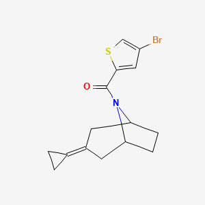 (4-bromothiophen-2-yl)((1R,5S)-3-cyclopropylidene-8-azabicyclo[3.2.1]octan-8-yl)methanone