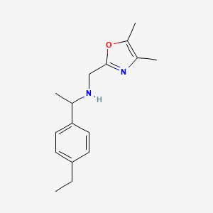 [(Dimethyl-1,3-oxazol-2-yl)methyl][1-(4-ethylphenyl)ethyl]amine