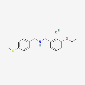 2-Ethoxy-6-({[4-(methylthio)benzyl]amino}methyl)phenol