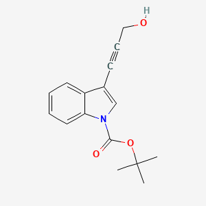 tert-Butyl 3-(3-hydroxyprop-1-yn-1-yl)-1H-indole-1-carboxylate