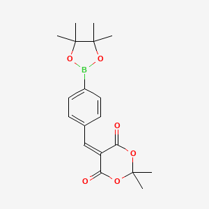 2,2-Dimethyl-5-(4-(4,4,5,5-tetramethyl-1,3,2-dioxaborolan-2-yl)benzylidene)-1,3-dioxane-4,6-dione