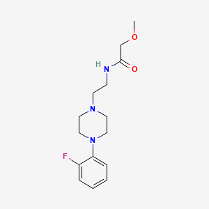 molecular formula C15H22FN3O2 B2511928 N-(2-(4-(2-fluorophenyl)piperazin-1-yl)ethyl)-2-methoxyacetamide CAS No. 1210702-87-6