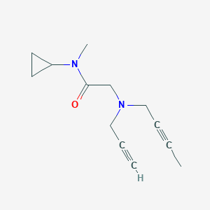 2-[But-2-ynyl(prop-2-ynyl)amino]-N-cyclopropyl-N-methylacetamide
