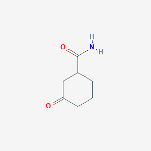 molecular formula C7H11NO2 B2511937 3-Oxocyclohexane-1-carboxamide CAS No. 1140815-79-7
