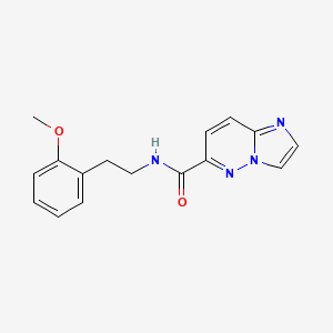 molecular formula C16H16N4O2 B2511962 N-[2-(2-methoxyphenyl)ethyl]imidazo[1,2-b]pyridazine-6-carboxamide CAS No. 2415471-51-9