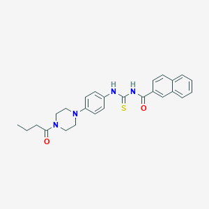 N-[4-(4-butyryl-1-piperazinyl)phenyl]-N'-(2-naphthoyl)thiourea