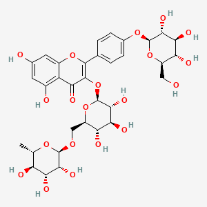 molecular formula C33H40O20 B2512042 山奈酚 3-芸香糖苷 4'-葡萄糖苷，>=95% (LC/MS-ELSD) CAS No. 89439-58-7