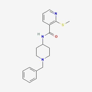 molecular formula C19H23N3OS B2512059 N-(1-benzylpiperidin-4-yl)-2-(methylsulfanyl)pyridine-3-carboxamide CAS No. 899177-62-9