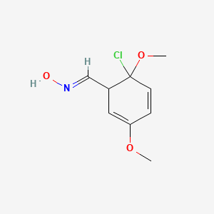 molecular formula C9H12ClNO3 B2512064 2,5-Dimethoxy-2-chlorobenzaldoxime CAS No. 105363-13-1