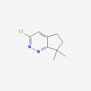 molecular formula C9H11ClN2 B2512077 3-氯-7,7-二甲基-5,6-二氢环戊[c]哒嗪 CAS No. 1537286-10-4