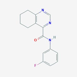 molecular formula C15H14FN3O B2512085 N-(3-Fluorophenyl)-5,6,7,8-tetrahydroquinazoline-4-carboxamide CAS No. 2415538-58-6