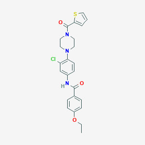 N-{3-chloro-4-[4-(2-thienylcarbonyl)-1-piperazinyl]phenyl}-4-ethoxybenzamide