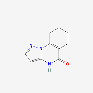 molecular formula C10H11N3O B2512092 4H,5H,6H,7H,8H,9H-Pyrazolo[1,5-a]quinazolin-5-one CAS No. 1566925-88-9