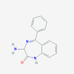 molecular formula C15H13N3O B025121 3-氨基-5-苯基-1,3-二氢-2H-1,4-苯并二氮杂卓-2-酮 CAS No. 103343-47-1