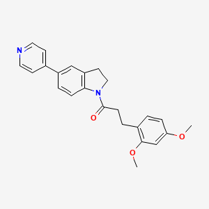 molecular formula C24H24N2O3 B2512104 3-(2,4-Dimethoxyphenyl)-1-(5-(pyridin-4-yl)indolin-1-yl)propan-1-one CAS No. 2034226-23-6