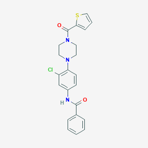 N-{3-chloro-4-[4-(2-thienylcarbonyl)-1-piperazinyl]phenyl}benzamide