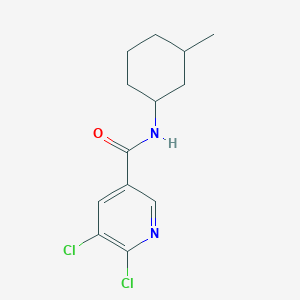 5,6-dichloro-N-(3-methylcyclohexyl)pyridine-3-carboxamide