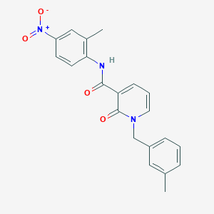 N-(2-methyl-4-nitrophenyl)-1-[(3-methylphenyl)methyl]-2-oxo-1,2-dihydropyridine-3-carboxamide