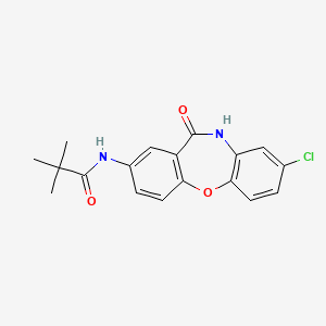 molecular formula C18H17ClN2O3 B2512139 N-(8-chloro-11-oxo-10,11-dihydrodibenzo[b,f][1,4]oxazepin-2-yl)pivalamide CAS No. 922084-08-0