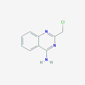 molecular formula C9H8ClN3 B2512145 2-(Chloromethyl)quinazolin-4-amine CAS No. 877041-19-5