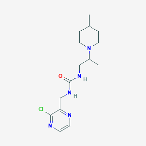 1-[(3-Chloropyrazin-2-yl)methyl]-3-[2-(4-methylpiperidin-1-yl)propyl]urea