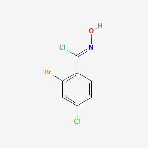(1Z)-2-Bromo-4-chloro-N-hydroxybenzenecarboximidoyl chloride