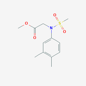 Methyl N-(3,4-dimethylphenyl)-N-(methylsulfonyl)glycinate