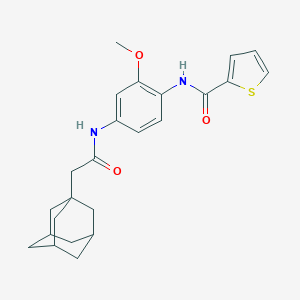 N-{4-[(1-adamantylacetyl)amino]-2-methoxyphenyl}-2-thiophenecarboxamide