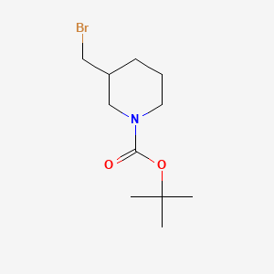 molecular formula C11H20BrNO2 B2512191 Tert-butyl 3-(bromomethyl)piperidine-1-carboxylate CAS No. 1002359-91-2; 193629-39-9