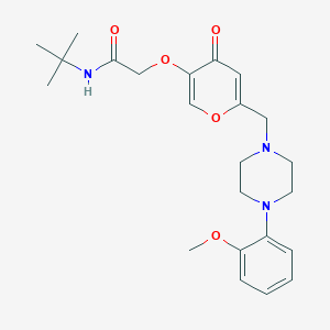 N-tert-butyl-2-[(6-{[4-(2-methoxyphenyl)piperazin-1-yl]methyl}-4-oxo-4H-pyran-3-yl)oxy]acetamide