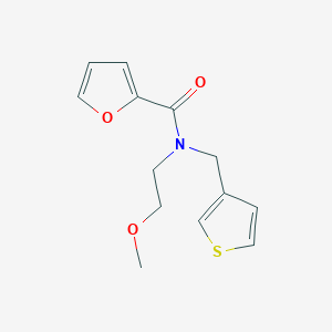 molecular formula C13H15NO3S B2512198 N-(2-甲氧基乙基)-N-(噻吩-3-基甲基)呋喃-2-甲酰胺 CAS No. 1219912-14-7
