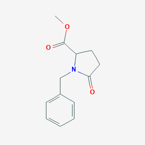 molecular formula C13H15NO3 B025122 Methyl 1-benzyl-5-oxopyrrolidine-2-carboxylate CAS No. 103301-78-6