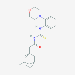 molecular formula C23H31N3O2S B251220 N-(1-adamantylacetyl)-N'-[2-(4-morpholinyl)phenyl]thiourea 