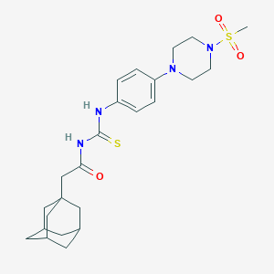 N-(1-adamantylacetyl)-N'-{4-[4-(methylsulfonyl)-1-piperazinyl]phenyl}thiourea