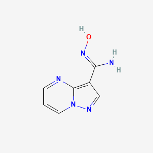 molecular formula C7H7N5O B2512225 Pyrazolo[1,5-a]pyrimidine-3-amidoxime CAS No. 931998-41-3