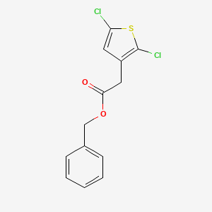 molecular formula C13H10Cl2O2S B2512229 Benzyl 2-(2,5-dichlorothiophen-3-yl)acetate CAS No. 2551114-46-4