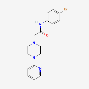 molecular formula C17H19BrN4O B2512237 N-(4-bromophenyl)-2-[4-(pyridin-2-yl)piperazin-1-yl]acetamide CAS No. 797775-77-0