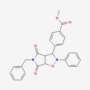 methyl 4-(5-benzyl-4,6-dioxo-2-phenylhexahydro-2H-pyrrolo[3,4-d]isoxazol-3-yl)benzoate
