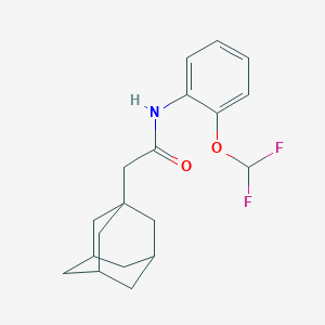 molecular formula C19H23F2NO2 B251225 2-(1-adamantyl)-N-[2-(difluoromethoxy)phenyl]acetamide 