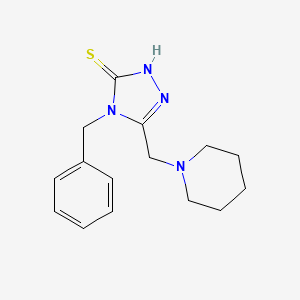 4-benzyl-5-(piperidin-1-ylmethyl)-4H-1,2,4-triazole-3-thiol