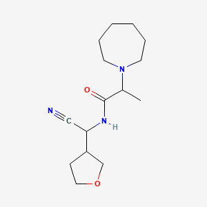 2-(azepan-1-yl)-N-[cyano(oxolan-3-yl)methyl]propanamide