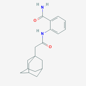 molecular formula C19H24N2O2 B251226 2-[(1-Adamantylacetyl)amino]benzamide 
