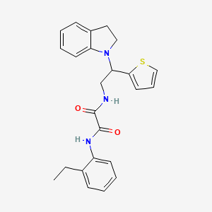 N1-(2-ethylphenyl)-N2-(2-(indolin-1-yl)-2-(thiophen-2-yl)ethyl)oxalamide