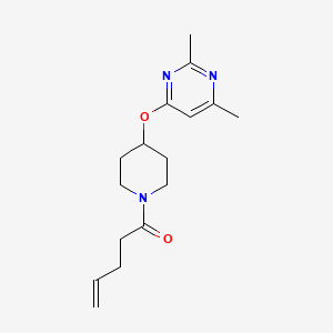 1-(4-((2,6-Dimethylpyrimidin-4-yl)oxy)piperidin-1-yl)pent-4-en-1-one