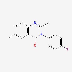 3-(4-fluorophenyl)-2,6-dimethyl-4(3H)-quinazolinone