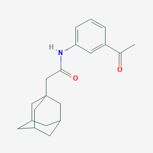 molecular formula C20H25NO2 B251228 N-(3-acetylphenyl)-2-(1-adamantyl)acetamide 